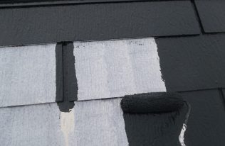 屋根：中塗り